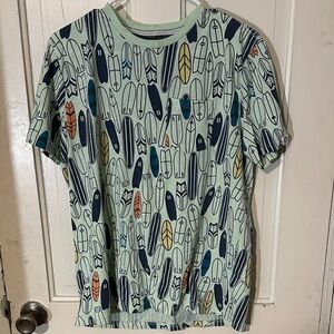 Free Planet Multicolor Short Sleeve Tee - Surfboards - Beach vibes